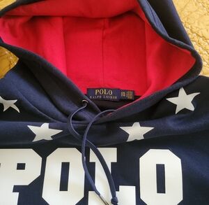 Polo Ralph Lauren Stars Hoodie Sweatshirt Sz.XXL